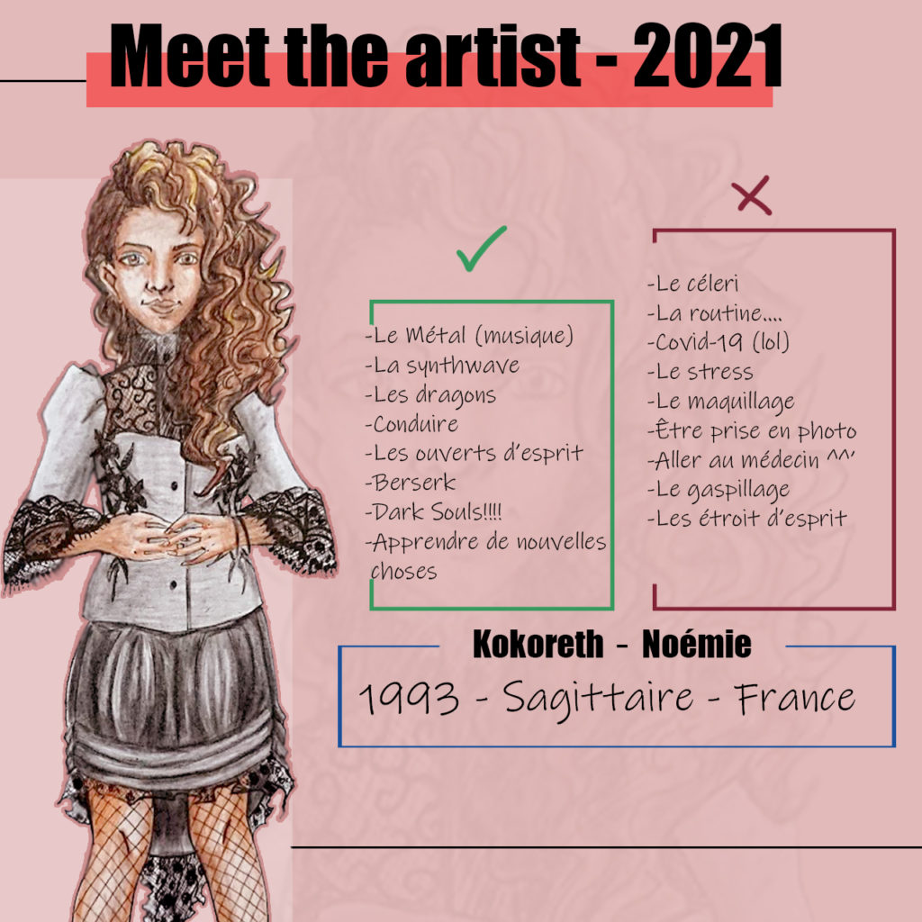 Illustration pour le "Meet the artist 2021" par Kokoreth