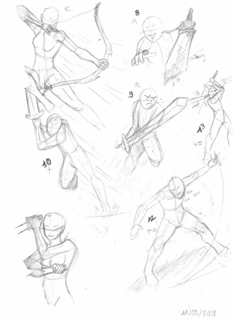 Pose dynamique set 1