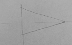 tutoriel bouche en vue de profil - le triangle de base
