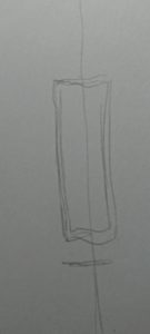 Croquis de base pour représenter une oreille en vue arrière