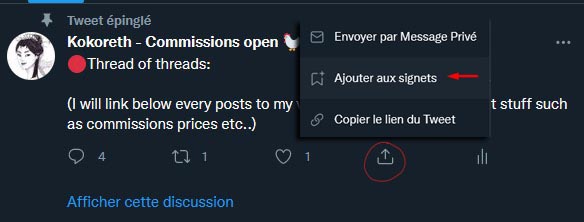 Comment enregistrer un Tweet Twitter (signet).